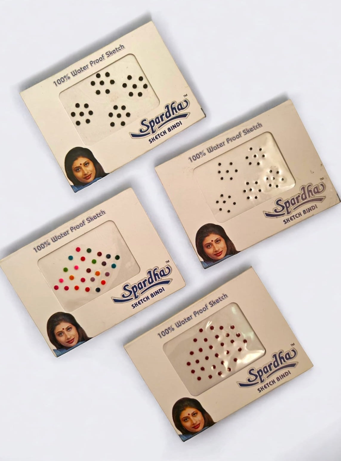 Assorted set of bindi packets to suit all types of ethnic attires