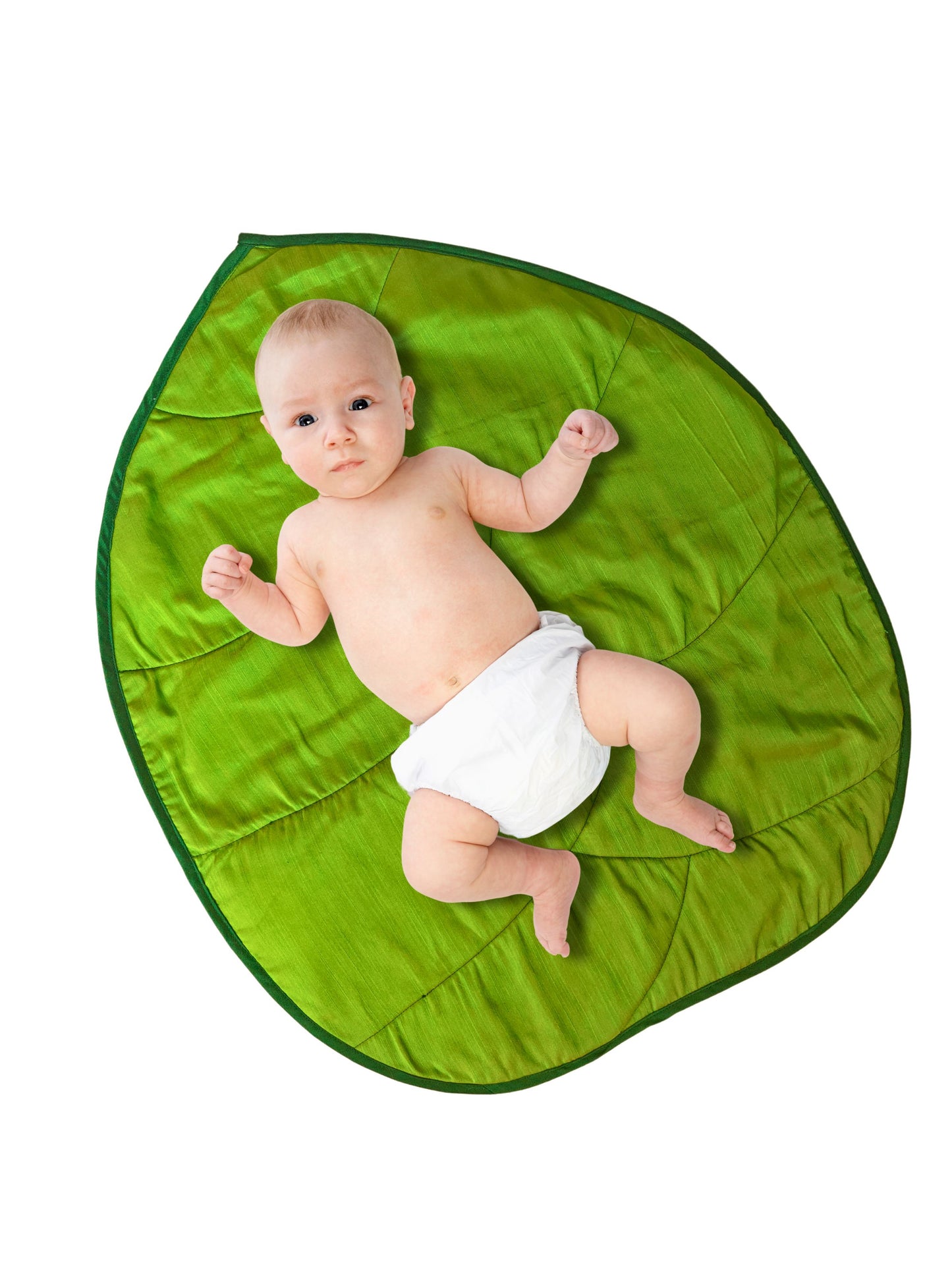 Leaf shaped Cotton silk baby mat for Newborn