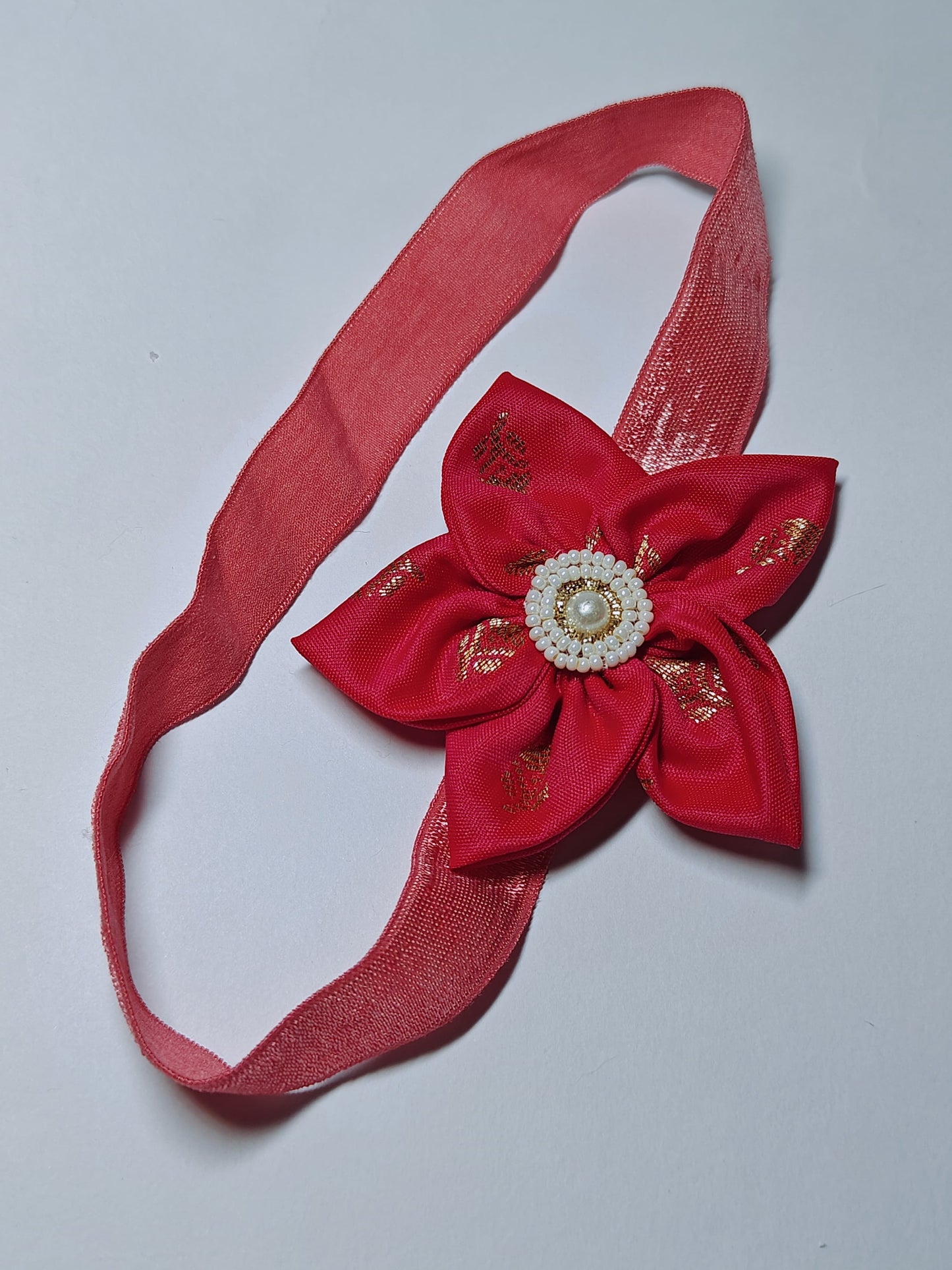 Bright Coloured Sadafuli Flower Stretchable headband for baby girl