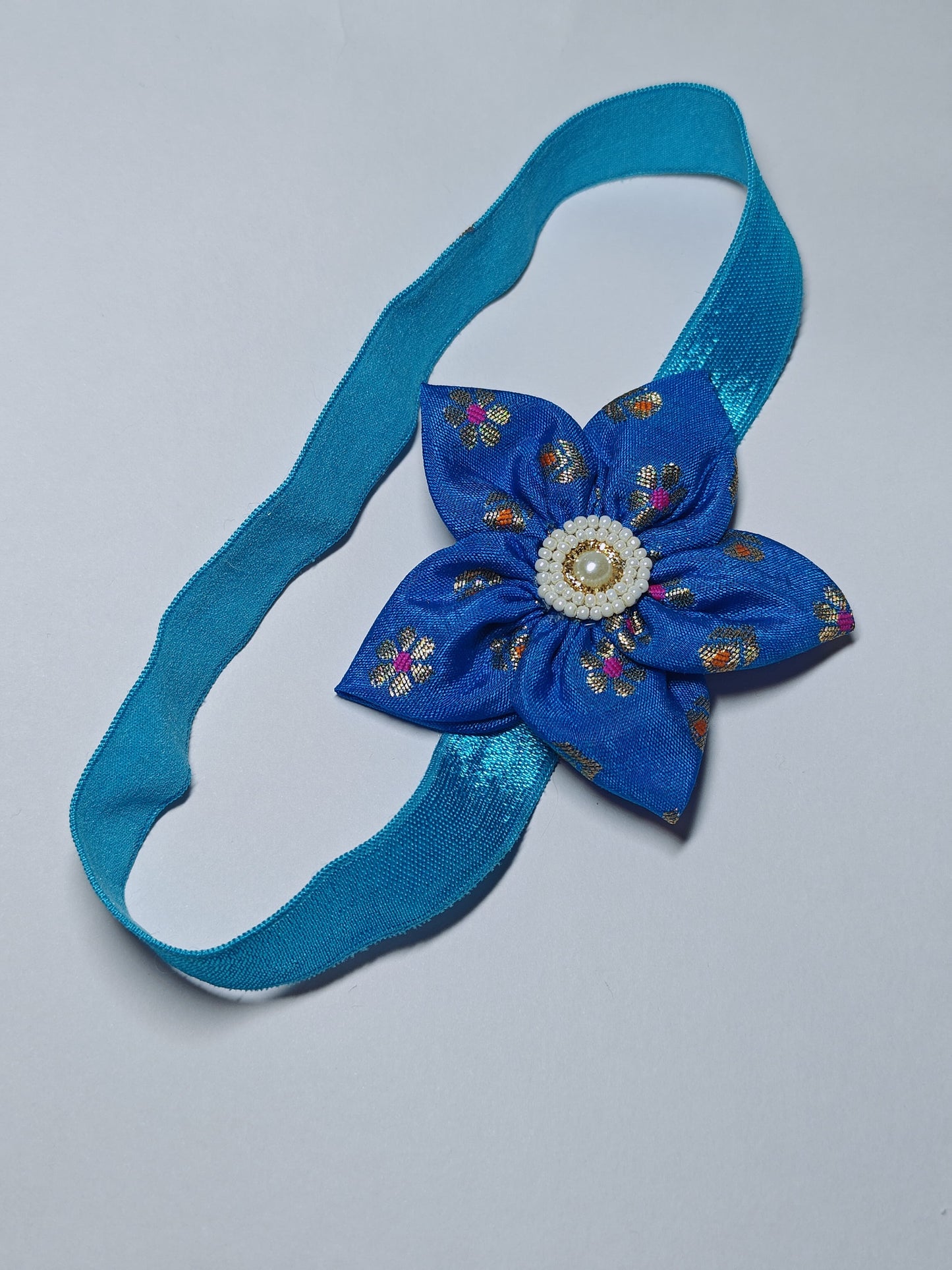 Cool Coloured Sadafuli Flower Stretchable headband for baby girl