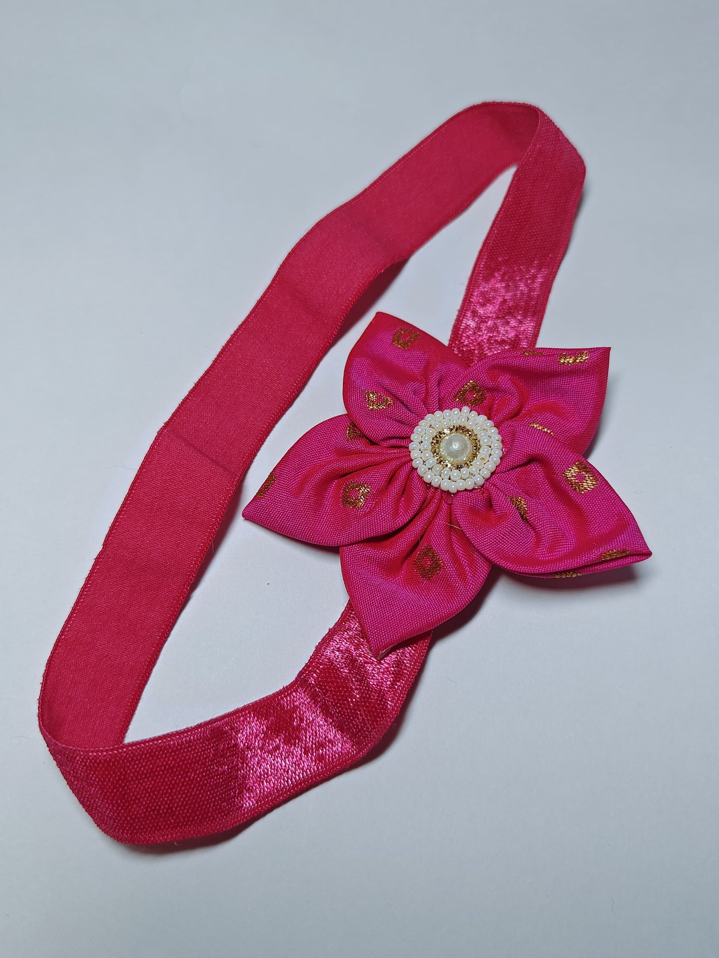 Bright Coloured Sadafuli Flower Stretchable headband for baby girl