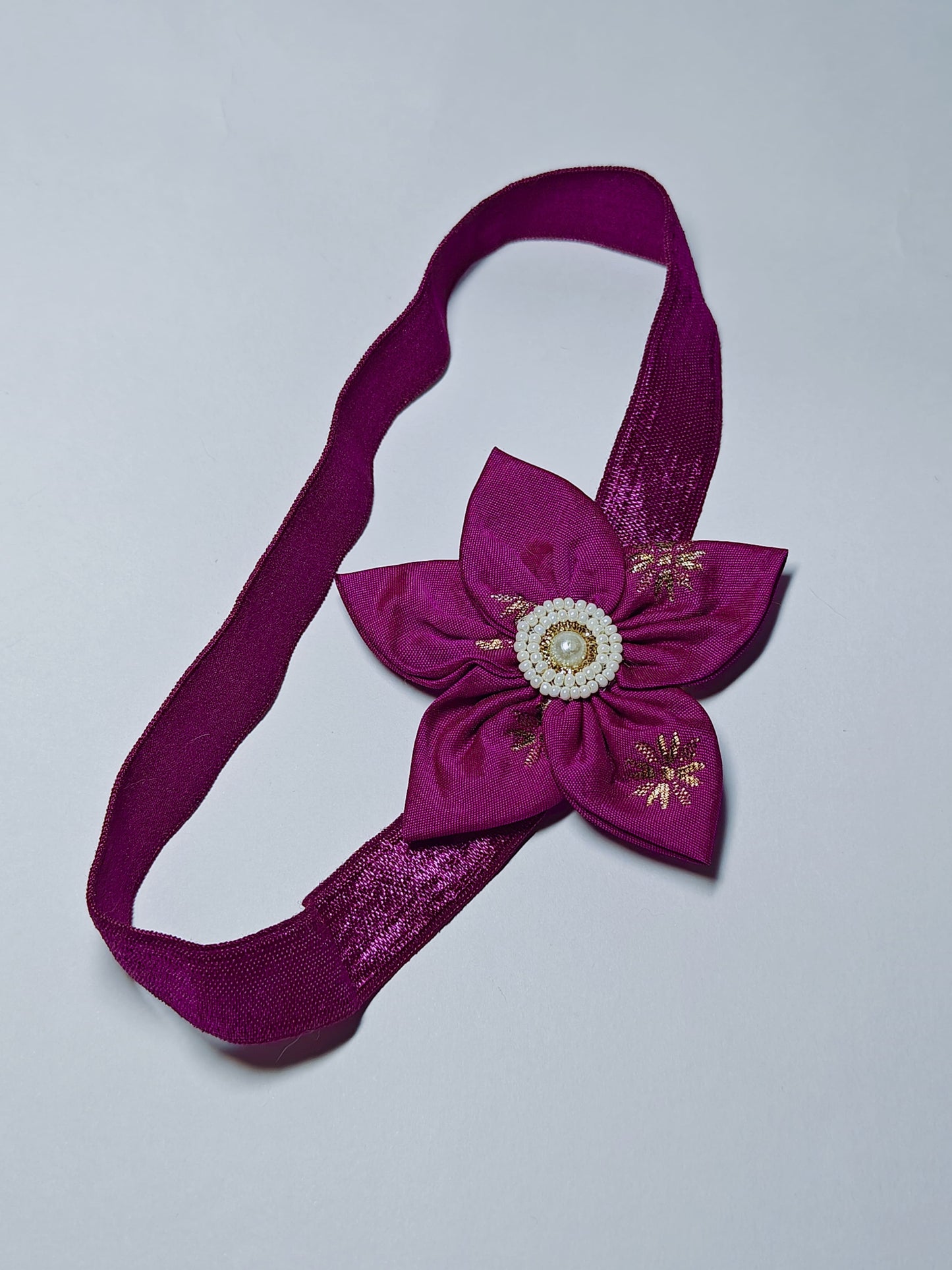 Cool Coloured Sadafuli Flower Stretchable headband for baby girl