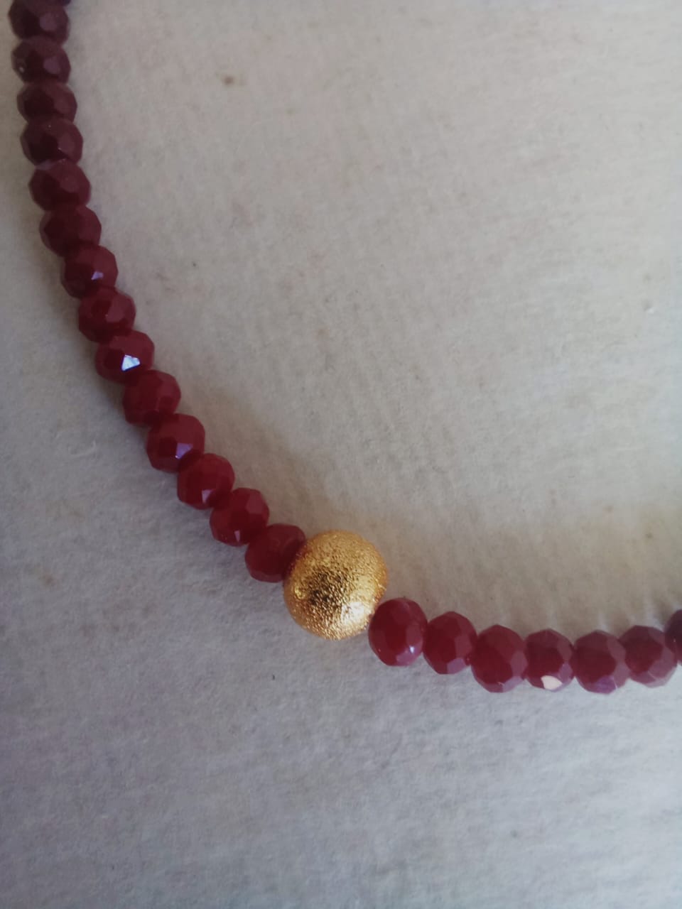 Beads with gold deals pendant